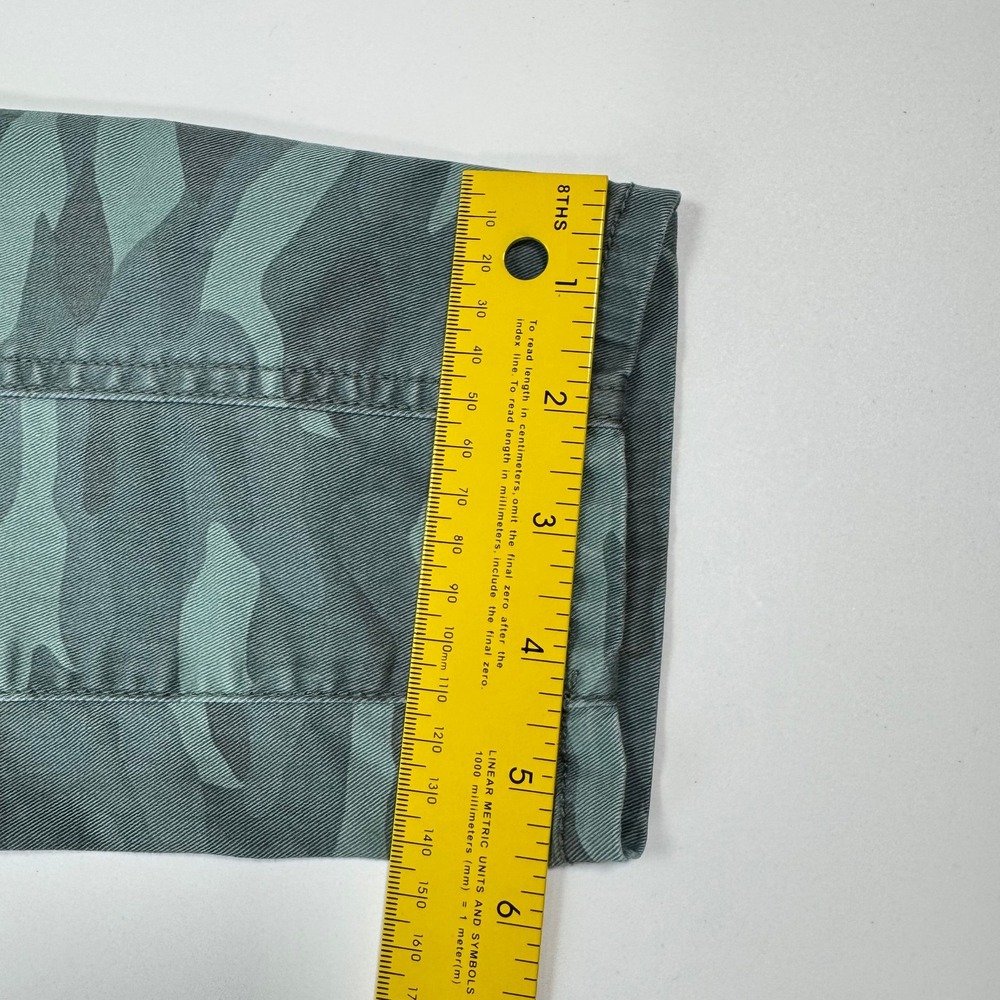 American Eagle Camo Skinny Pants Womens 6 Green Stretch Patch Pockets Military - Picture 13 of 14
